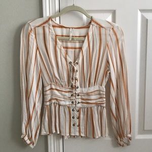 Anthropologie corset top